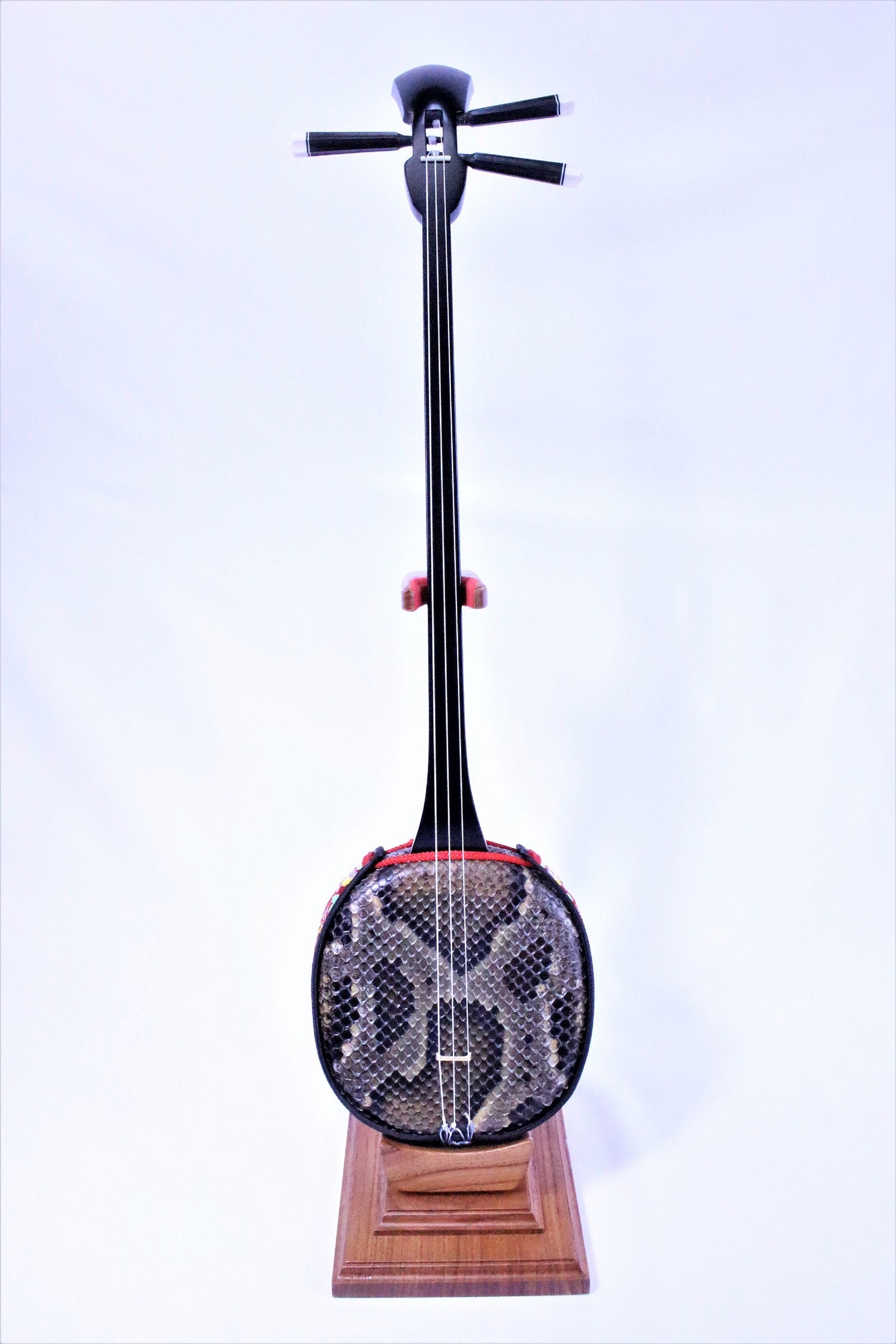 Mini Shamisen Giapponese Con Pelle Di Serpente – Strumento Musicale In Miniatura Da Collezione