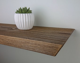 Mensola a muro, pannello a muro, rovere antico, realizzato in legno testurizzato