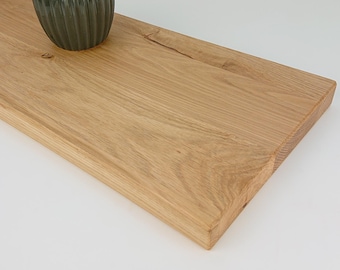 Handgefertigtes Wandregal, Wandboard  aus rustikaler Wildeiche in verschiedenen Längen und Breiten von 30-190cm AUCH SONDERMAßE MÖGLICH