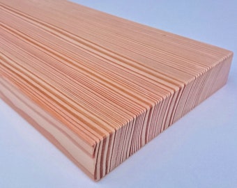 Wall shelf made of natural larch 30-190 cm wall board