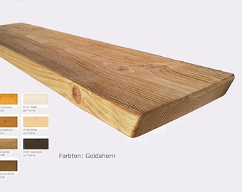 Mensola/pannello a muro in legno con finitura testurizzata