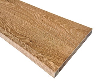 Mensola da parete in rovere selvatico spazzolato 30-190 cm, rovere selvatico rustico naturale, mensola da parete