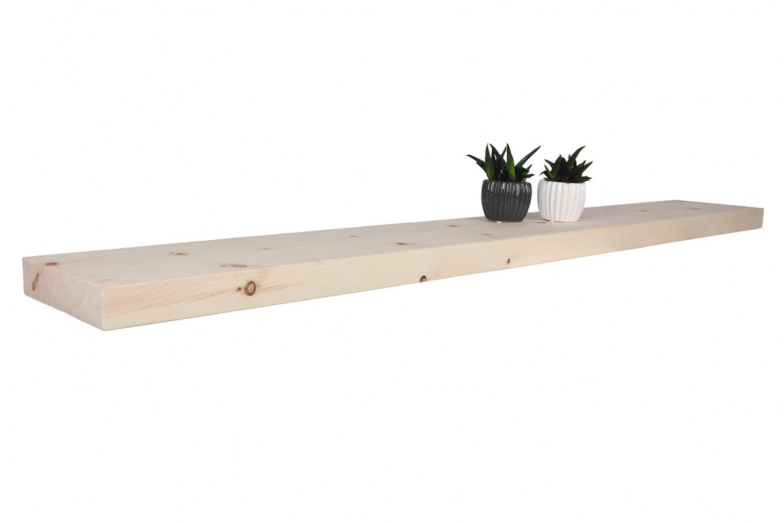 Wall shelf pine pine 50200 cm finely ground untreated Etsy