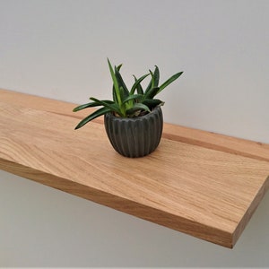 Wall shelf wall shelf made of triple lacquered, rustic wild oak, oak in various sizes