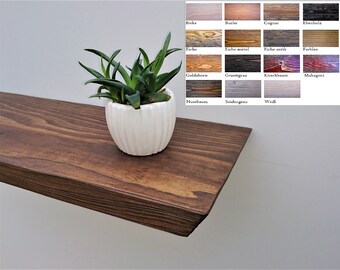 Wandregal Wandboard Eiche antik aus strukturiertem Holz