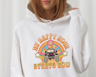 Pink Tire Retro Duck Duck Hoodie Funny US Offroad 4WD off-road sweatshirt for Women Girl Power Adventure Off road lover gift Happy Hour