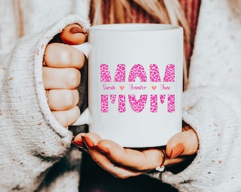 Custom Mama Mug, Mama Mug With Kids Names, Mother's Day Coffee Mug, Mothers Day Gift for New Mom Gift, Pregnancy Gift