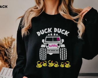 Pink Tire Duck Duck Sweatshirt US Offroad 4WD off-road sweatshirt Amarican Flag for Women Girl Power Adventure Off road lover gift Feminist