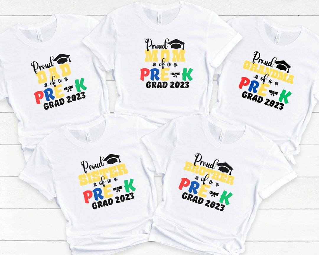 Pre-k Graduation Shirts, Custom Preschool Family Graduation Shirts ...