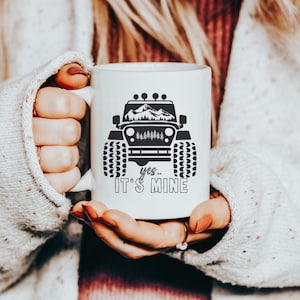 Duck Duck Yes It&#39;s Mine Tea Ceramic Mug US Offroad 4WD off-road Coffee Cup American Flag for Women Girl Power Adventure Off Road Lover Gift