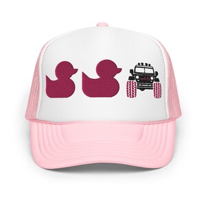 Duck Duck Off Road Embroidered OTTO Foam Trucker Hat Women Adventure Cap Pink Tire 4WD  Women Off road 4 X 4 team 4 by 4 lover gift Feminist