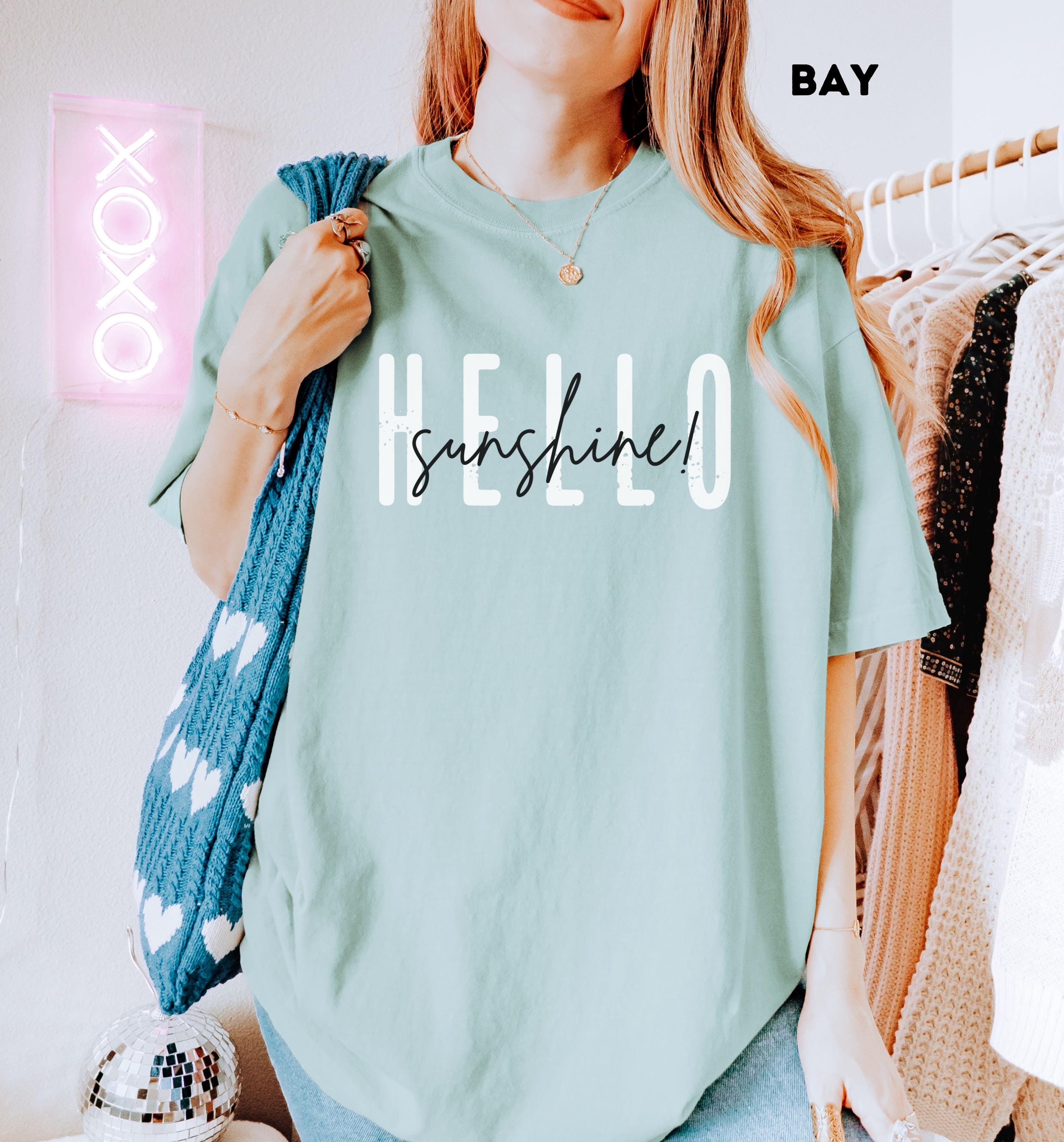 Spring Color Shirts Summer Spring Shirt Comfort Colors Oversized Tshirt Simple Pullover Tee ...