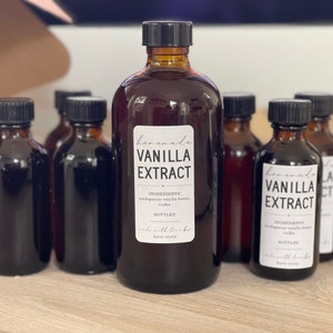Homemade 8 oz Madagascar Vanilla Extract, Vanilla Extract, Baking, Mother&#39;s day gift, Special gift, Wedding gift, Favor, Madagascar, Brewed
