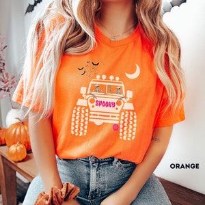 Halloween Off-Road Shirt Women offroad Tshirt Funny Adventure Tee Bat 4WD T-Shirt Women Witch Shirt 4 X 4 team Pumpkin Cute Feminist shirt image 2