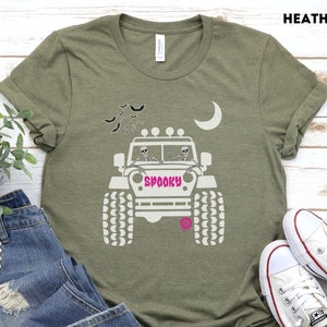 Halloween Off-Road Shirt Women offroad Tshirt Funny Adventure Tee Bat 4WD T-Shirt Women Witch Shirt 4 X 4 team Pumpkin Cute Feminist shirt image 6