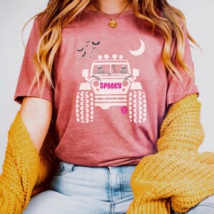 Halloween Off-Road Shirt Women offroad Tshirt Funny Adventure Tee Bat 4WD T-Shirt Women Witch Shirt 4 X 4 team Pumpkin Cute Feminist shirt image 4