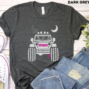 Halloween Off-Road Shirt Women offroad Tshirt Funny Adventure Tee Bat 4WD T-Shirt Women Witch Shirt 4 X 4 team Pumpkin Cute Feminist shirt image 7