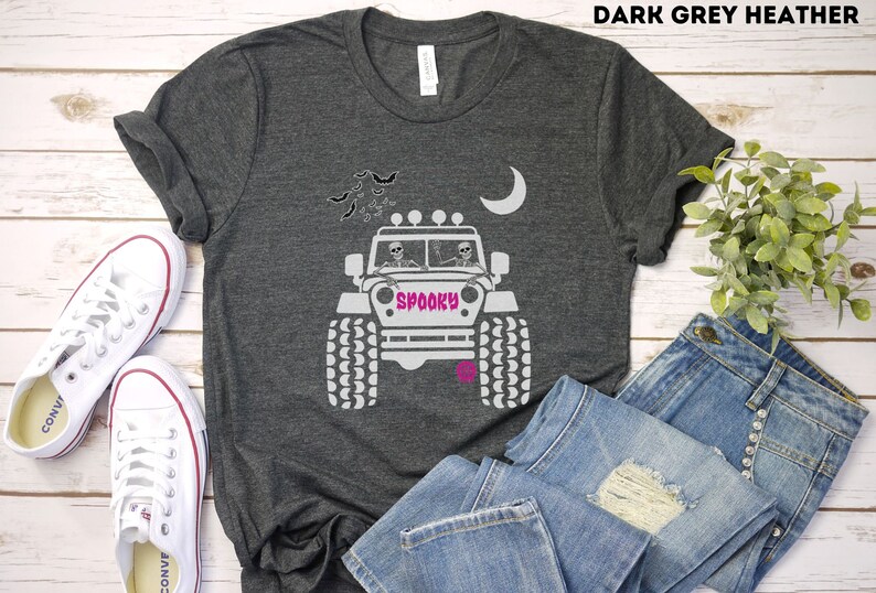 Halloween Off-Road Shirt Women offroad Tshirt Funny Adventure Tee Bat 4WD T-Shirt Women Witch Shirt 4 X 4 team Pumpkin Cute Feminist shirt image 7