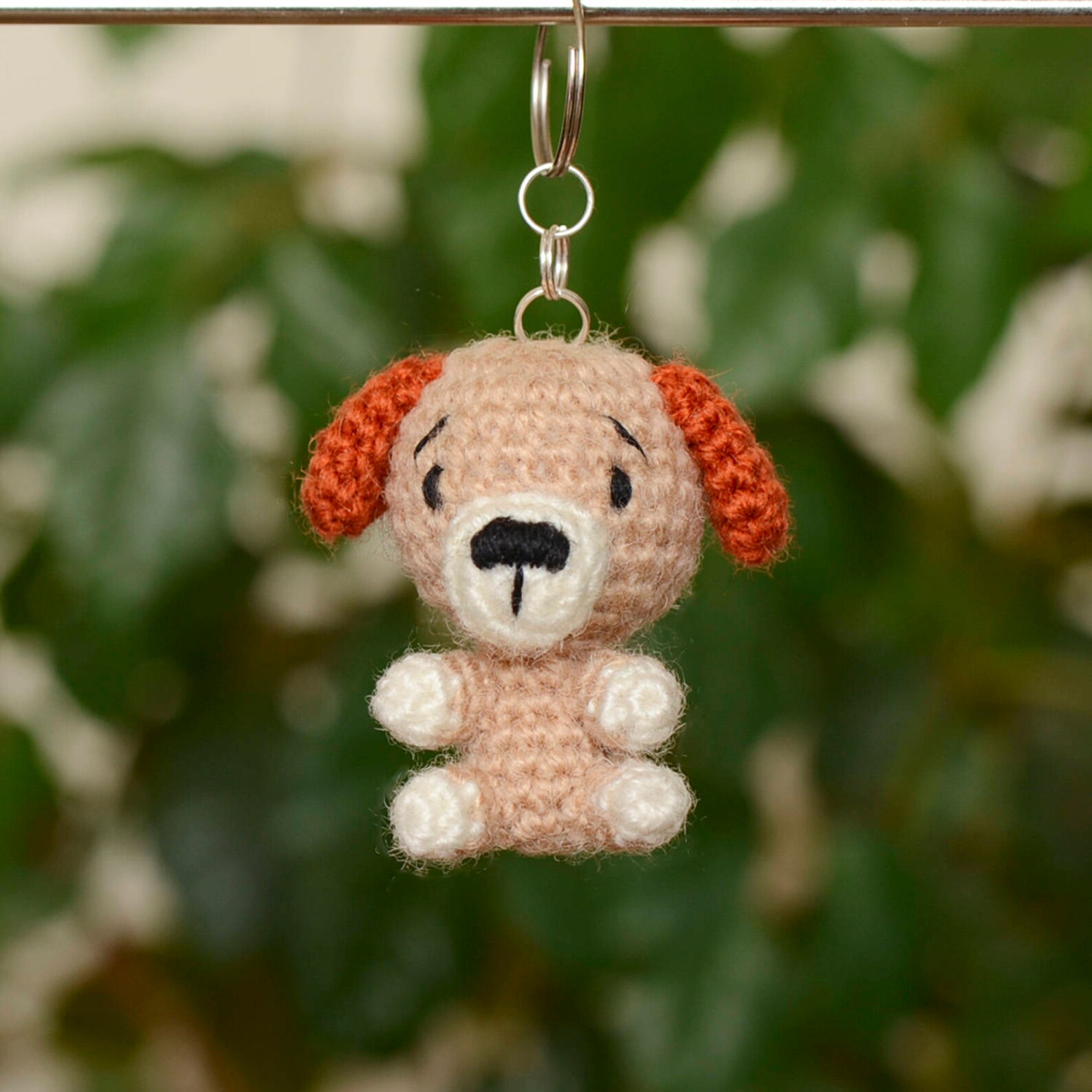 Hund Schlüsselanhänger häkeln kleine Welpen Spielzeug Tier Etsy