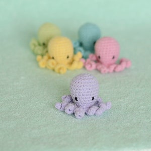 Octopus baby toy Crochet sea animal Ocean amigurumi Kawaii plush Montessori educational Toddler soft toy