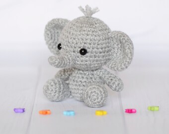 Elephant small stuffed animal Toddler plush soft toy Cute play doll Funny desk buddy