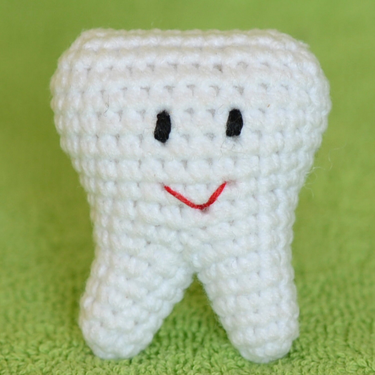 Tooth soft toy Amigurumi keychain Kawaii crochet plush Knit Etsy