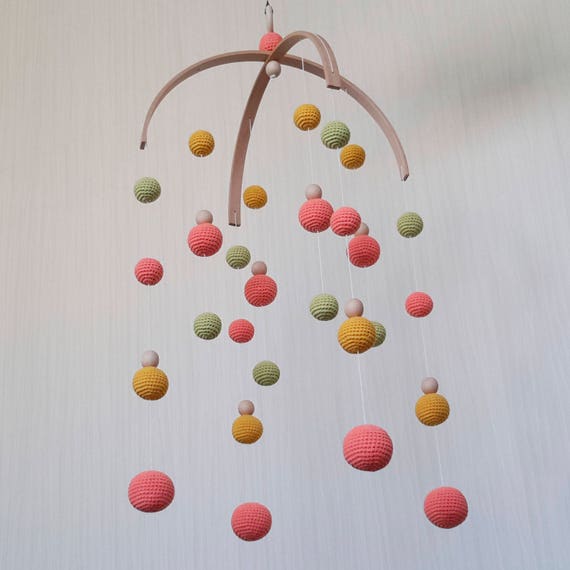 Plafond Mobile Chambre D Enfant Au Crochet Boules Bebe Suspendu Lit Bebe Mobile Mobile Pastel Fille Garcon Salle De Jeux Pour Bebe Nouveau Ne Douche