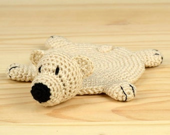 Bear coaster Crochet coaster Christmas coaster Christmas gift Drink coasters Tea coaster Table coaster Bear lover Animal coaster Bear decor
