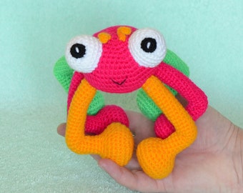 Cute spider amigurumi Stuffed plush monster Crochet animal