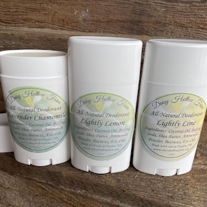 All-Natural Deodorants - 7 Varieties + compostable options