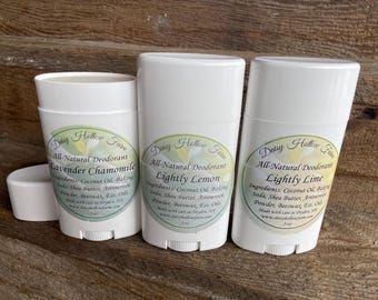 All-Natural Deodorants - 7 Varieties + compostable options