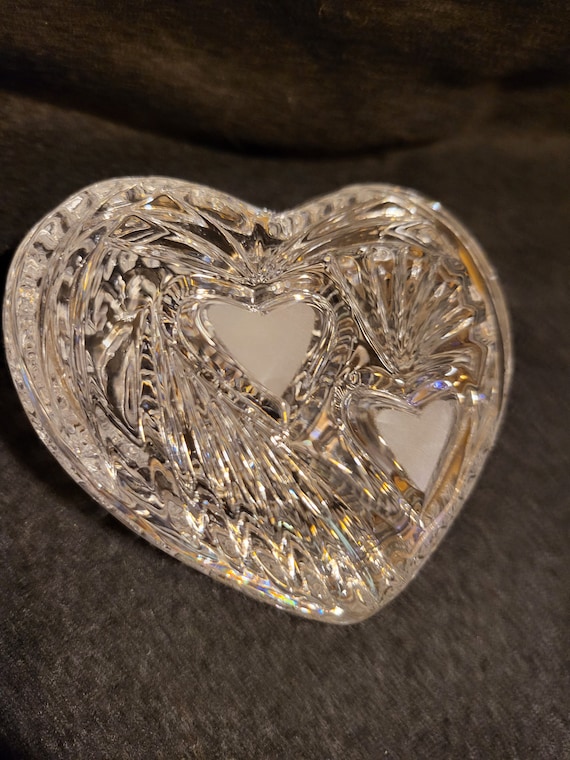 Anna Hutte Bleikristall Lead Crystal Heart Shaped… - image 7