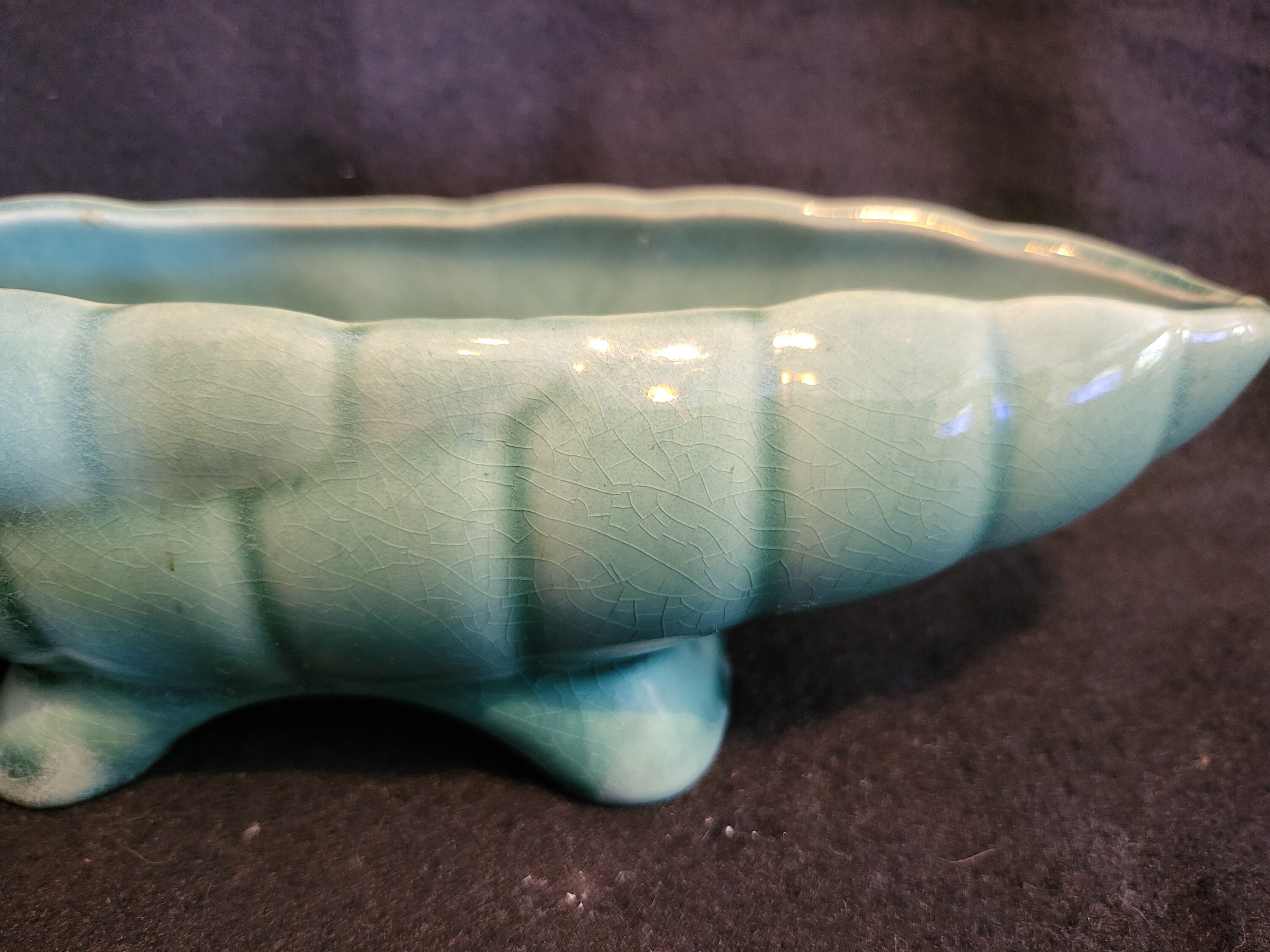 Green - Original Blue Pottery Ceramic Planter (3 x 3 in)
