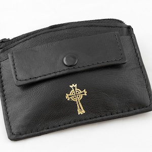 Leather 2 Pocket Rosary Case # 9505