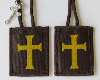 mds Crusader Cross Scapular with crucifix.
