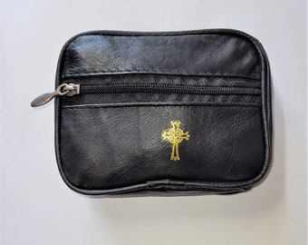 Leather,  triple pocket case. mds#9835,