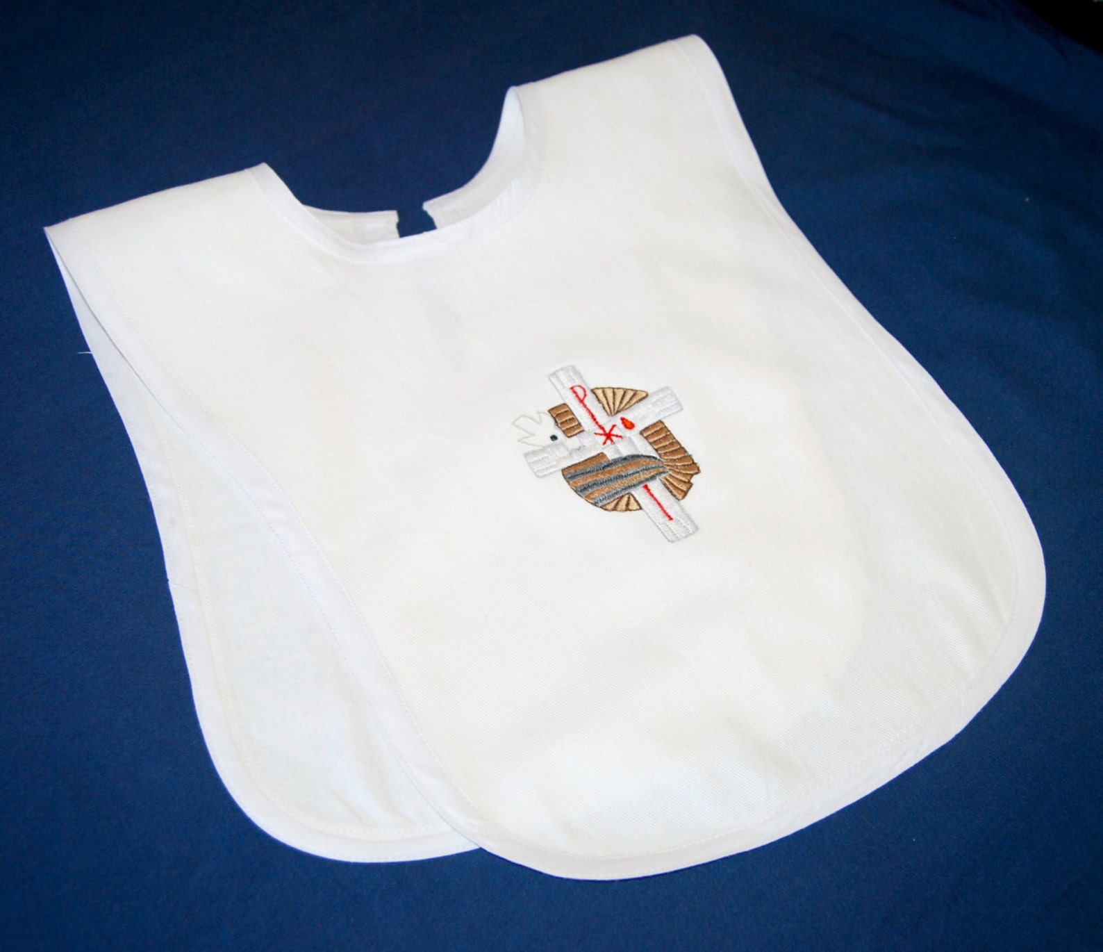 Mds F Baptismal Bib Etsy