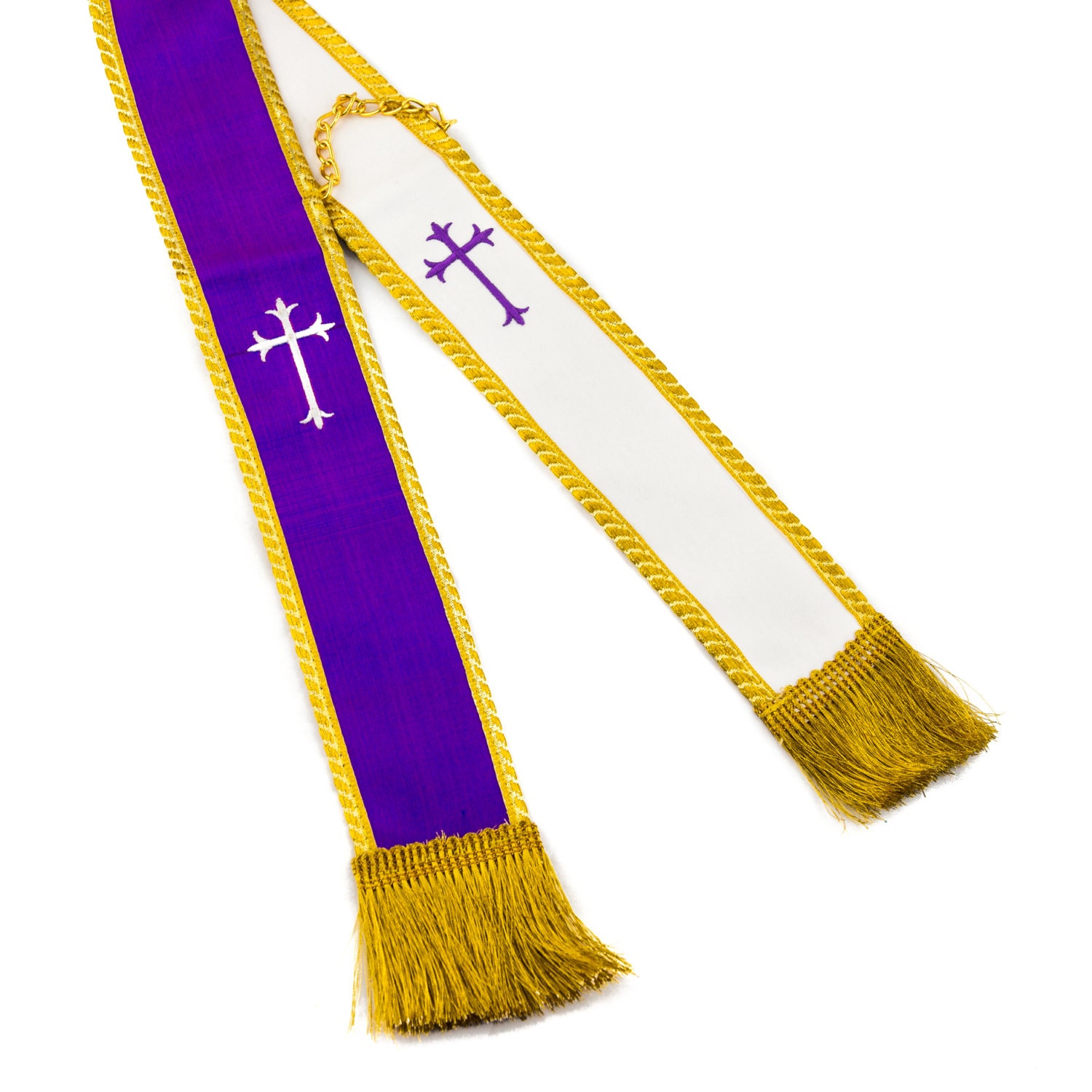 Mds Confessional/vistation Stole Pure Silk - Etsy