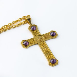 mds  Gold Plated Pectoral Cross with Chain