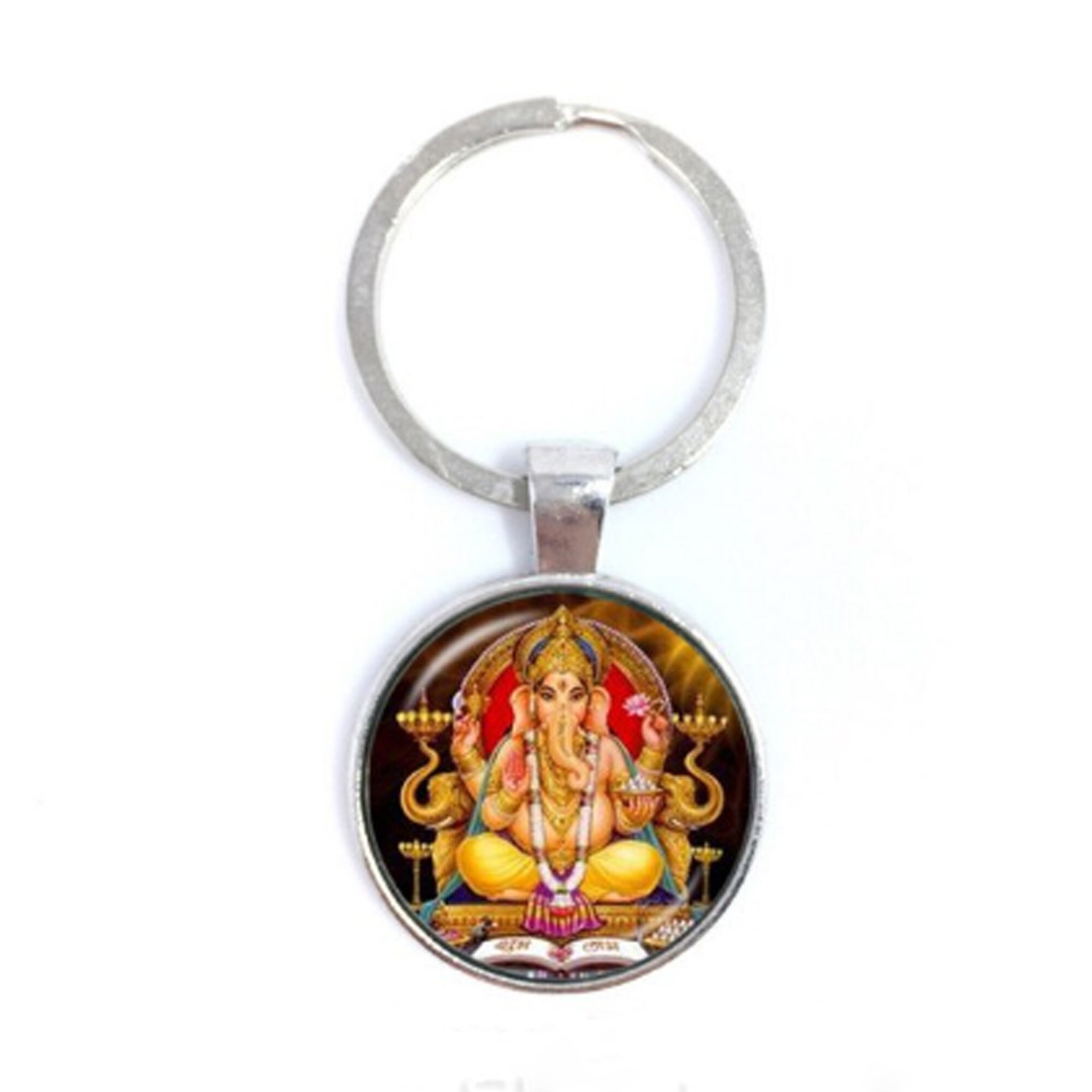 Ganesha Buddha Elephant 235 Keyring Keychain Etsy
