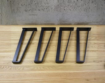 Benen salontafel (set van 4) gangbank stalen poten, aangepaste metalen meubelvoet, vervangende ijzeren ondersteuning, minimalistisch industrieel ontwerp