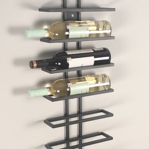 Wall mounted wine rack - wine bottle holder - wall display - high quality - kitchen storage