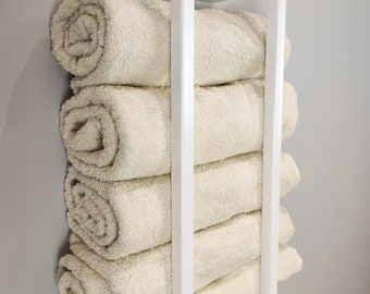 Towel rack - Wall Mount Towel Holder - Blanket Storage Rack - yoga mat holder - Bathroom Organizer - Towel holder