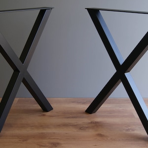 X Table legs (Set of 2) - desk base - DIY metal desk base - pieds de table - tischbeine - high quality