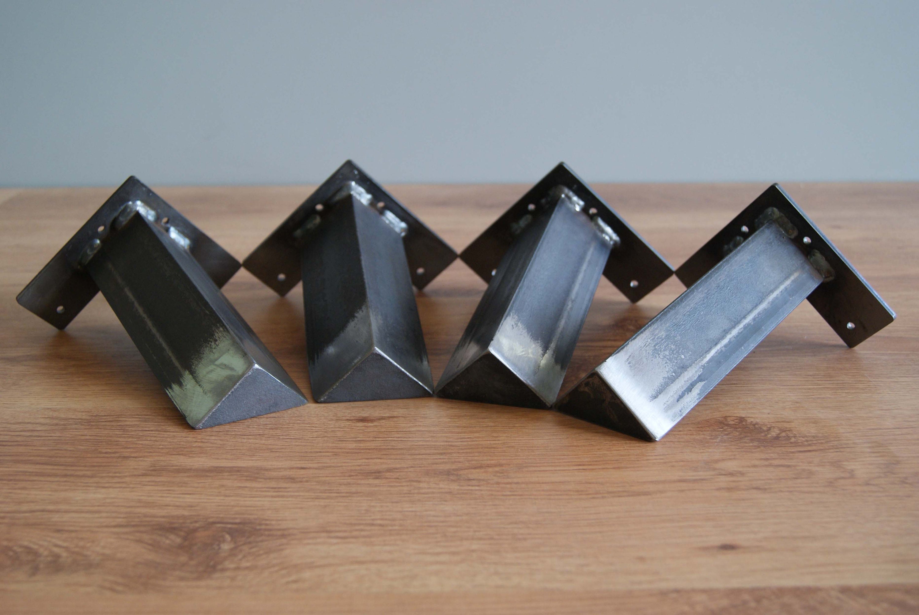 4x Angle iron steel furniture feet SET OF 4 Etsy