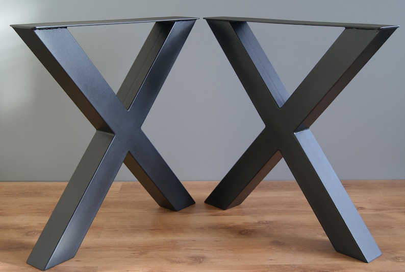 X Shape Large Steel Table Legs Base Conference Image 0