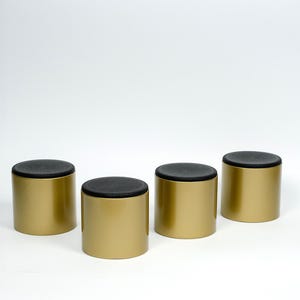 4x Round Metal furniture feet - 10/15/20/25 cm Sofa, Cabinet & Bed Replacement Feet - High Quality Couches Support - Möbelfüße