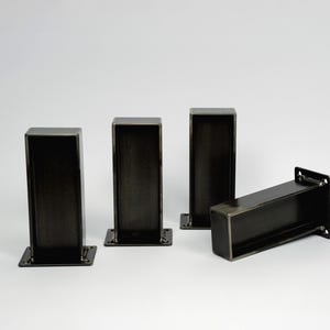 4x I beam steel furniture feet (SET OF 4) - legs for Sofa, Cabinet, Couches & Beds - Möbelfüße - High Quality Replacement legs