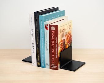 Boekensteunen Heavy-duty industrieel - metalen boekensteunen - hoekijzeren boekensteunen - boekstopper