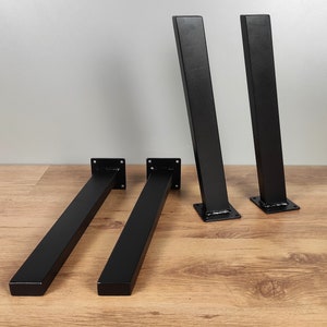 Steel tube bench or coffee table legs (SET OF 4)